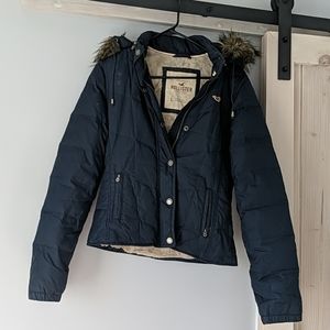 Hollister faux fur coat